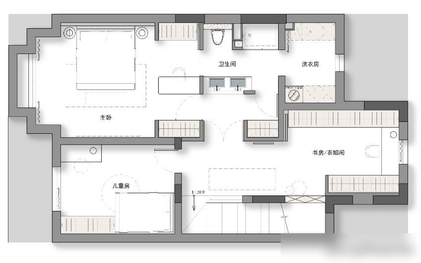发现一户200㎡的复式新房,搭建一个只属于自己的法式“浪漫屋”